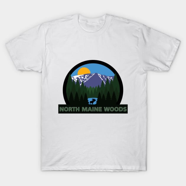 North Maine Woods T-Shirt by aaronstaples